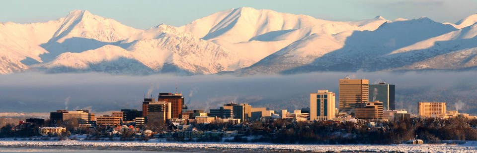 View of Anchorage from Earthquake Park